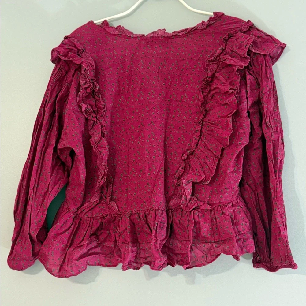 Something Navy Ruffle Top - Picture 3 of 3